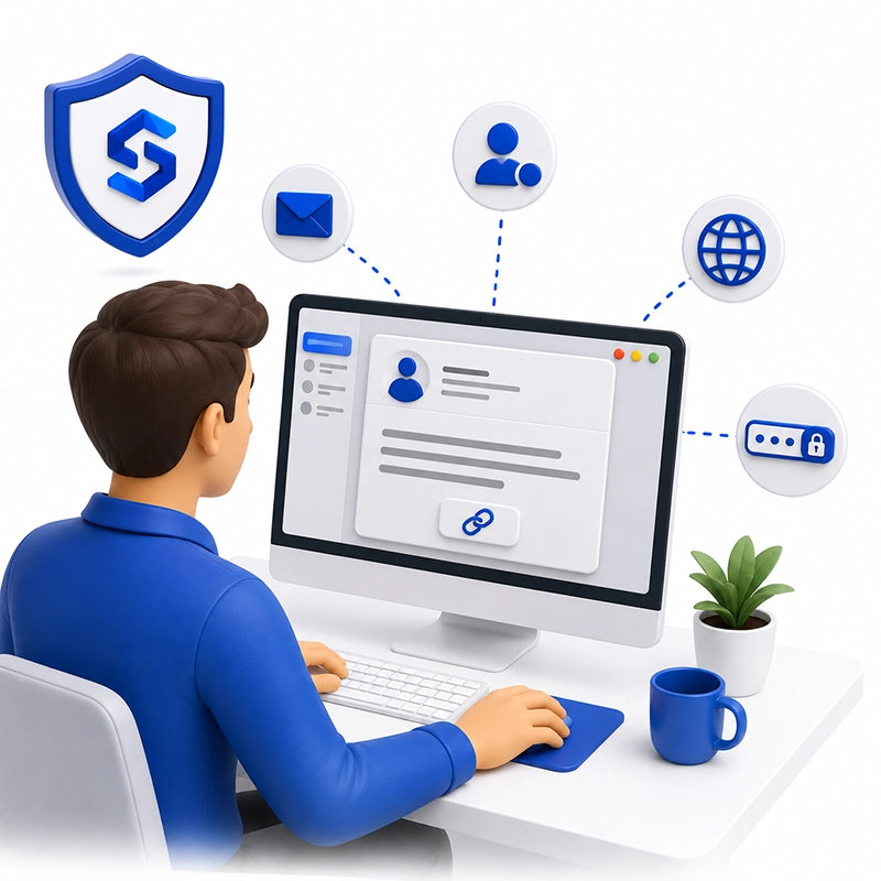Medarbejder trænes med en realistisk spear phishing-simulation fra SecureFirst